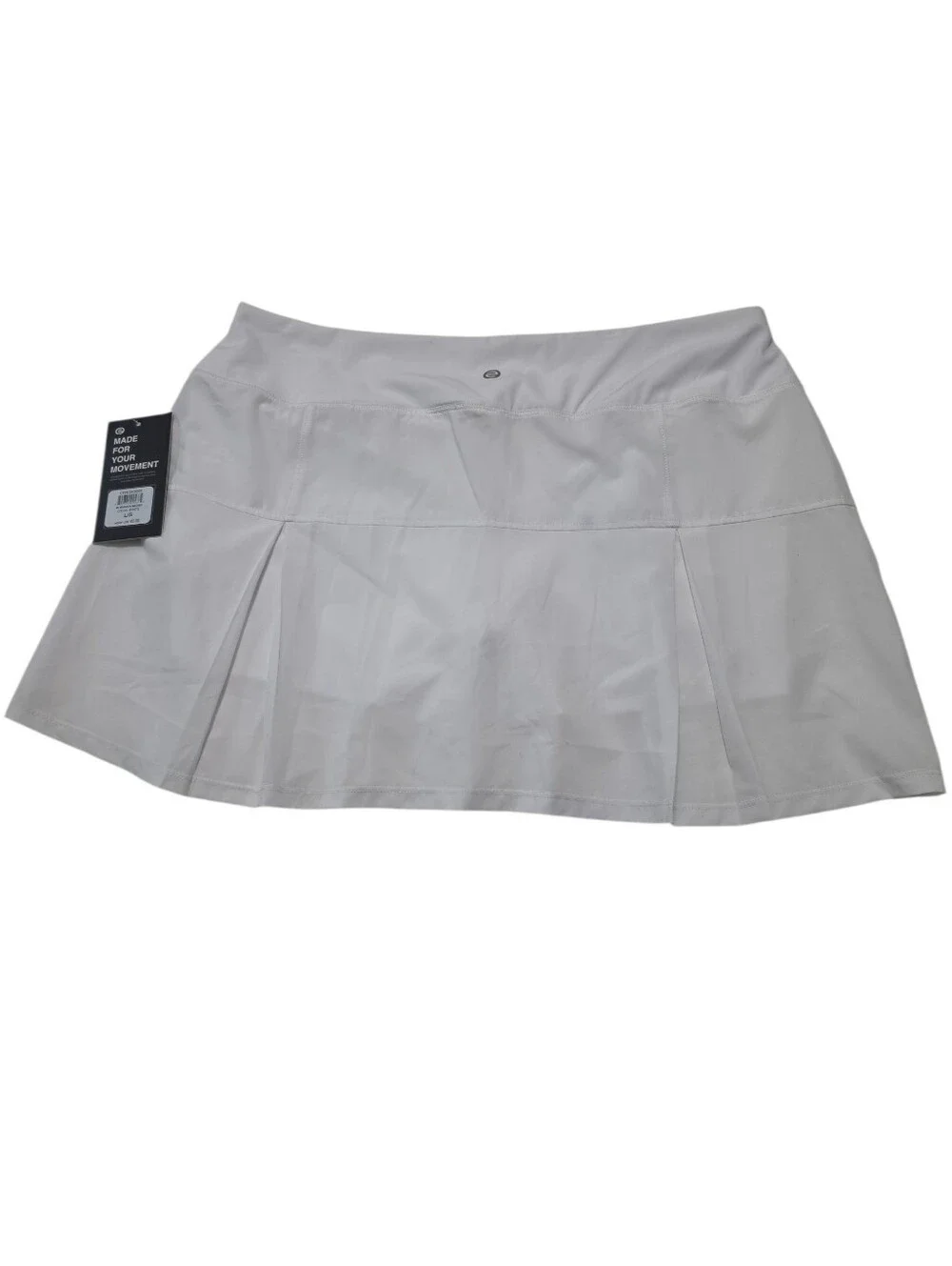Etonic Athletic White Pleated Woven Skort Sz L
